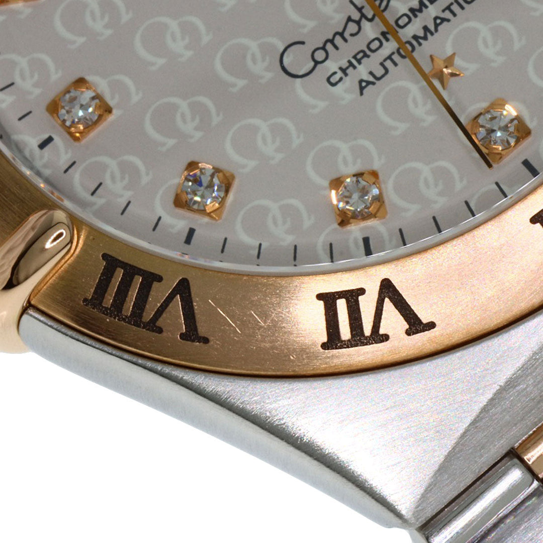 OMEGA Watches Mechanical Automatic 1304.35 Stainless Steel gold Constellation 11P Diamond 50th Anniversary Model Silver dial