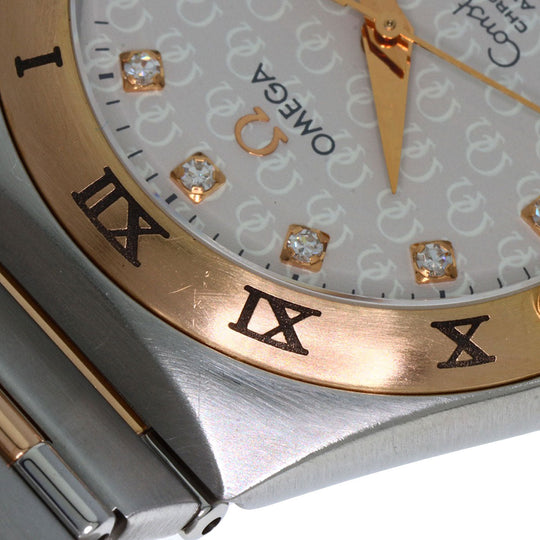 OMEGA Watches Mechanical Automatic 1304.35 Stainless Steel gold Constellation 11P Diamond 50th Anniversary Model Silver dial