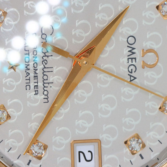 OMEGA Watches Mechanical Automatic 1304.35 Stainless Steel gold Constellation 11P Diamond 50th Anniversary Model Silver dial