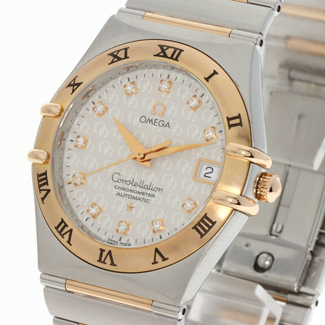 OMEGA Watches Mechanical Automatic 1304.35 Stainless Steel gold Constellation 11P Diamond 50th Anniversary Model Silver dial