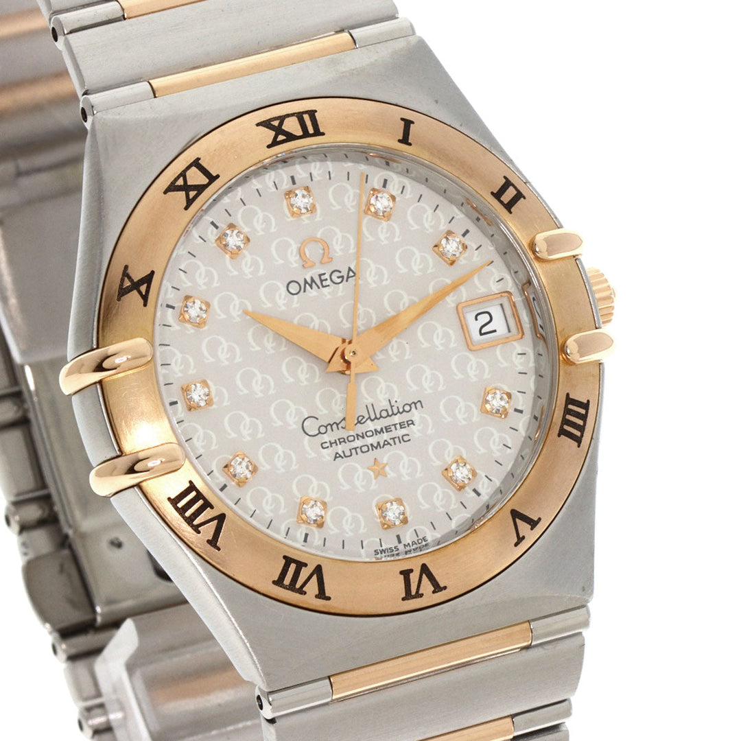 OMEGA Watches Mechanical Automatic 1304.35 Stainless Steel gold Constellation 11P Diamond 50th Anniversary Model Silver dial