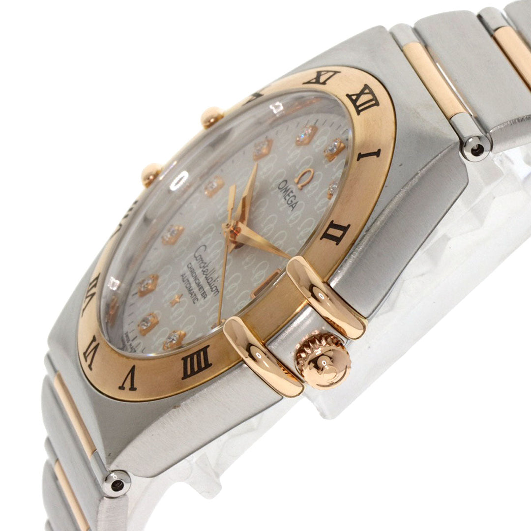 OMEGA Watches Mechanical Automatic 1304.35 Stainless Steel gold Constellation 11P Diamond 50th Anniversary Model Silver dial
