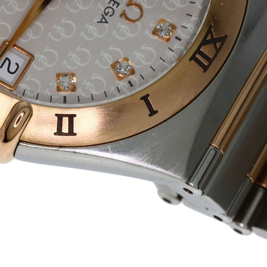 OMEGA Watches Mechanical Automatic 1304.35 Stainless Steel gold Constellation 11P Diamond 50th Anniversary Model Silver dial