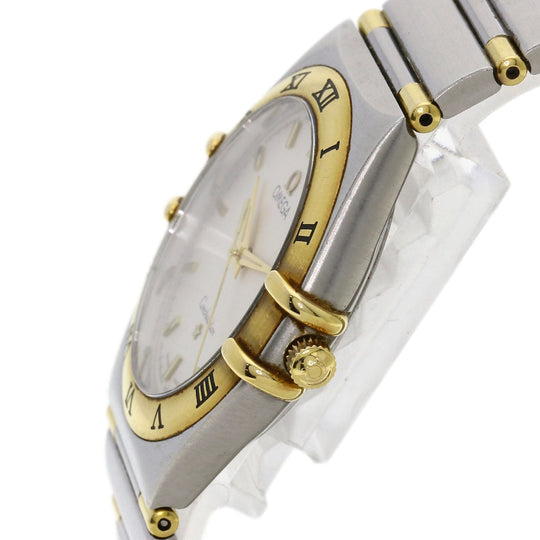 OMEGA Watches Quartz 1312.30 Stainless Steel , SSxK18YG gold Constellation Ivory dial mens Used Authentic