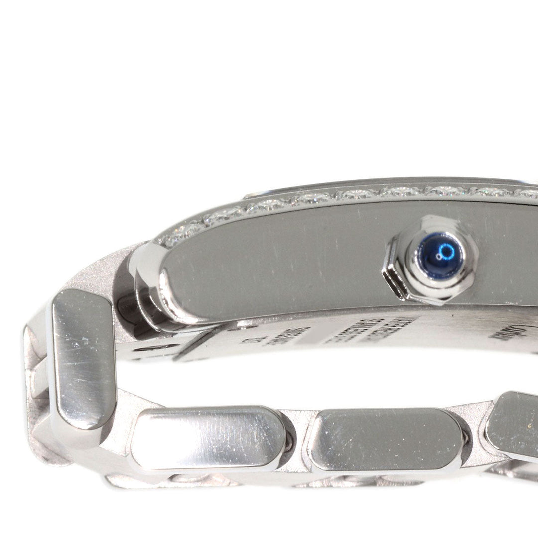 CARTIER Watches Quartz W4TA0008 Stainless Steel, Stainless Steel, Diamond Silver Tank Francaise SM Diamond Silver dial Women Used Authentic