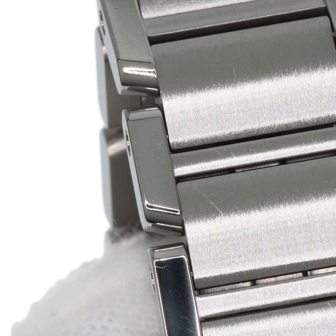 CARTIER Watches Quartz W4TA0008 Stainless Steel, Stainless Steel, Diamond Silver Tank Francaise SM Diamond Silver dial Women Used Authentic