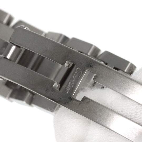 CARTIER Watches Quartz W4TA0008 Stainless Steel, Stainless Steel, Diamond Silver Tank Francaise SM Diamond Silver dial Women Used Authentic