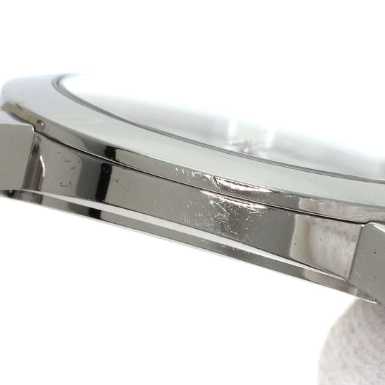 HERMES Watches Quartz HR1.510 Stainless Steel, Leather Silver H watch Rondo white dial Women Used Authentic