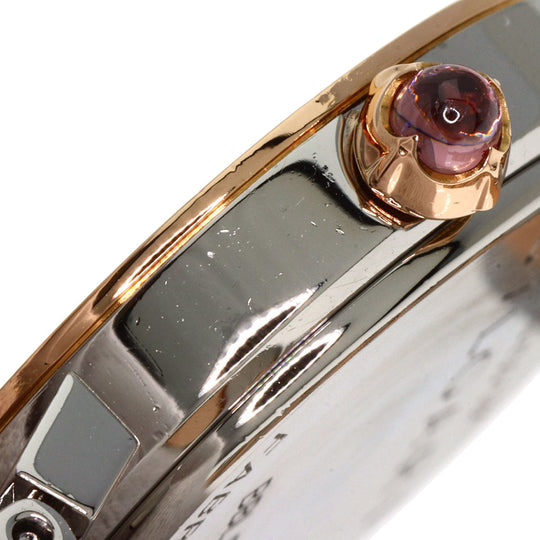 BVLGARI Watches Quartz BBLP26SG Stainless Steel , SSxK18PG gold BVLGARI BVLGARI 12P Diamond White shell dial Women Used Authentic