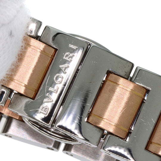 BVLGARI Watches Quartz BBLP26SG Stainless Steel , SSxK18PG gold BVLGARI BVLGARI 12P Diamond White shell dial Women Used Authentic