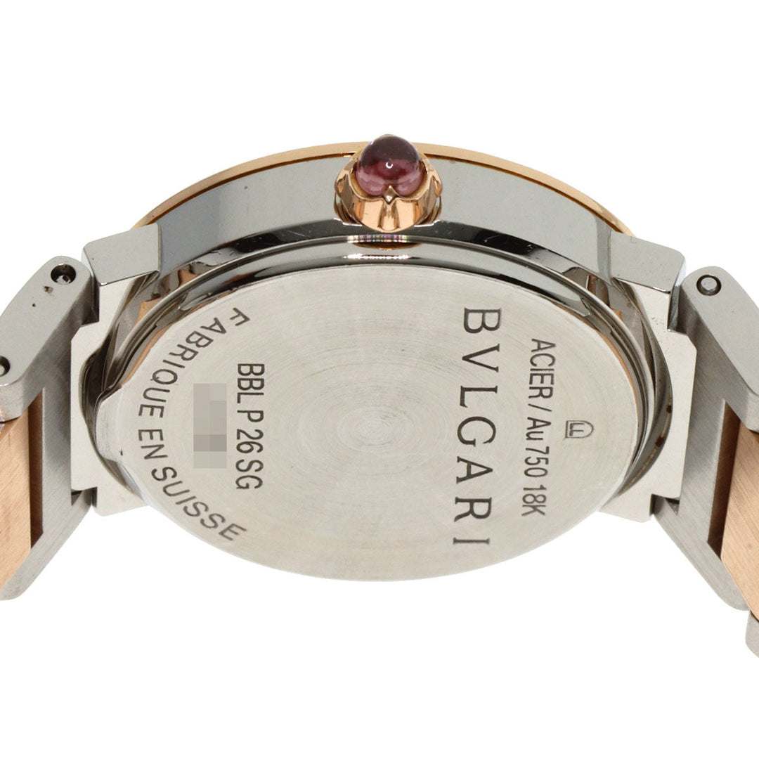 BVLGARI Watches Quartz BBLP26SG Stainless Steel , SSxK18PG gold BVLGARI BVLGARI 12P Diamond White shell dial Women Used Authentic