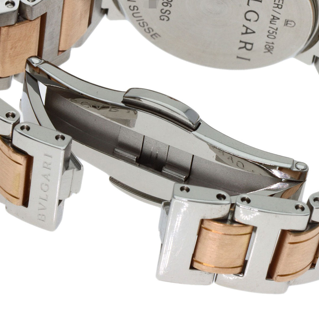 BVLGARI Watches Quartz BBLP26SG Stainless Steel , SSxK18PG gold BVLGARI BVLGARI 12P Diamond White shell dial Women Used Authentic