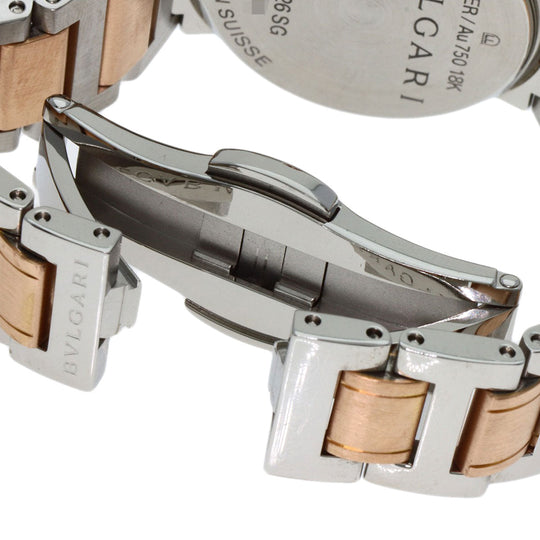 BVLGARI Watches Quartz BBLP26SG Stainless Steel , SSxK18PG gold BVLGARI BVLGARI 12P Diamond White shell dial Women Used Authentic