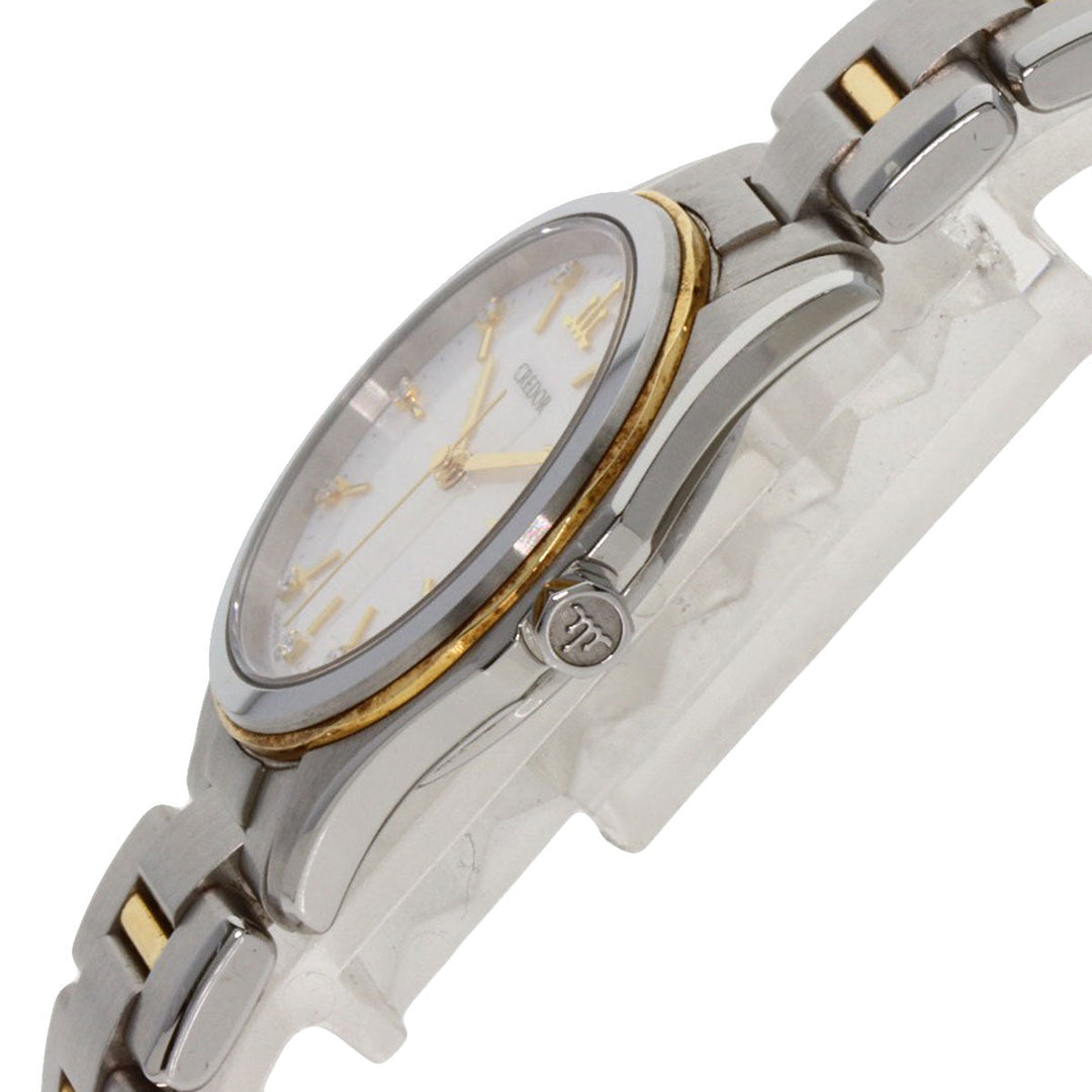 SEIKO Watches Quartz GSAS058 Stainless Steel , SSxK18YG gold CREDOR Signo GSAS058 Ivory dial Women Used Authentic