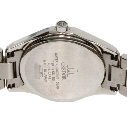 SEIKO Watches Quartz GSAS058 Stainless Steel , SSxK18YG gold CREDOR Signo GSAS058 Ivory dial Women Used Authentic