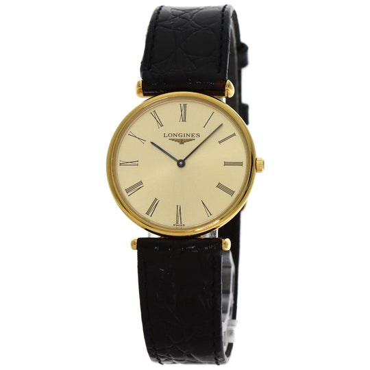LONGINES Watches Quartz L4.503.2 Gold Plated gold Grand classic gold dial