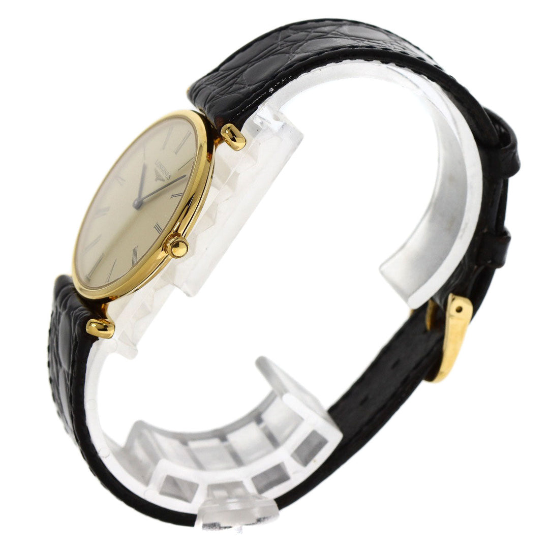 LONGINES Watches Quartz L4.503.2 Gold Plated gold Grand classic gold dial