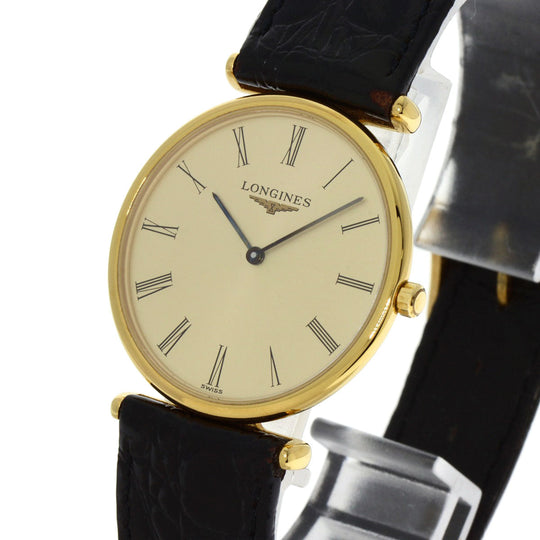 LONGINES Watches Quartz L4.503.2 Gold Plated gold Grand classic gold dial