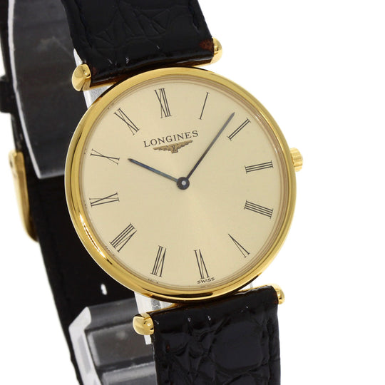 LONGINES Watches Quartz L4.503.2 Gold Plated gold Grand classic gold dial