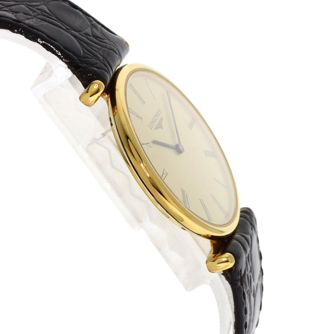 LONGINES Watches Quartz L4.503.2 Gold Plated gold Grand classic gold dial