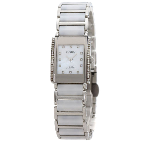 RADO Watches Quartz 153.0430.3 Stainless Steel, SSxCeramic Silver Diastar White shell dial Women Used Authentic