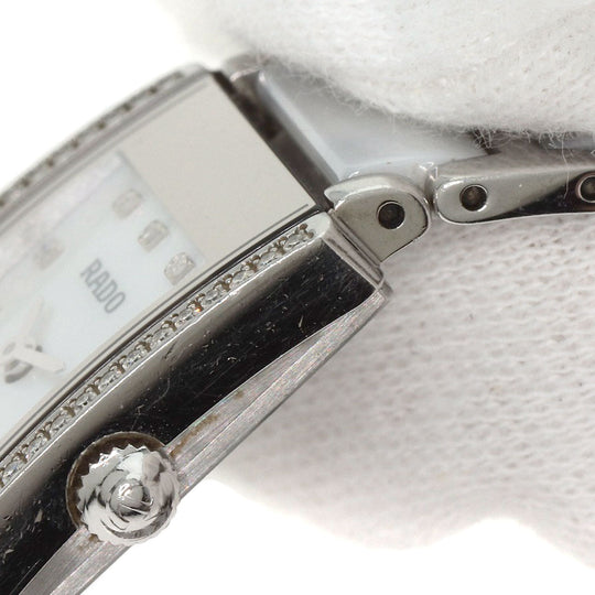 RADO Watches Quartz 153.0430.3 Stainless Steel, SSxCeramic Silver Diastar White shell dial Women Used Authentic