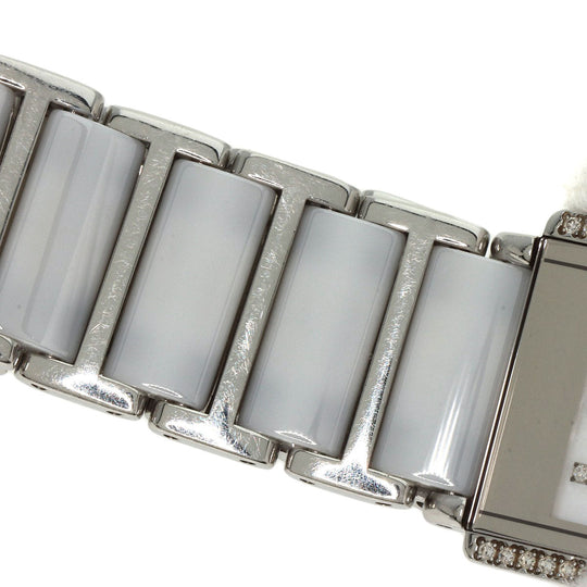 RADO Watches Quartz 153.0430.3 Stainless Steel, SSxCeramic Silver Diastar White shell dial Women Used Authentic