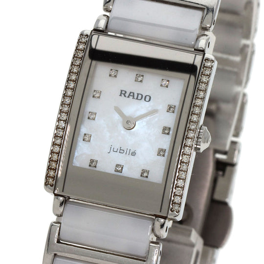 RADO Watches Quartz 153.0430.3 Stainless Steel, SSxCeramic Silver Diastar White shell dial Women Used Authentic