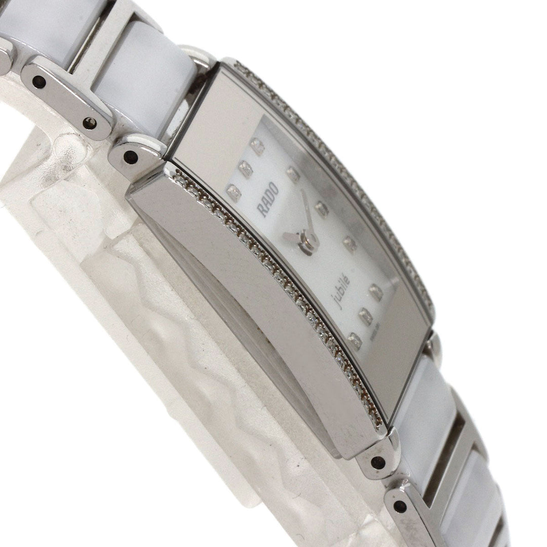 RADO Watches Quartz 153.0430.3 Stainless Steel, SSxCeramic Silver Diastar White shell dial Women Used Authentic