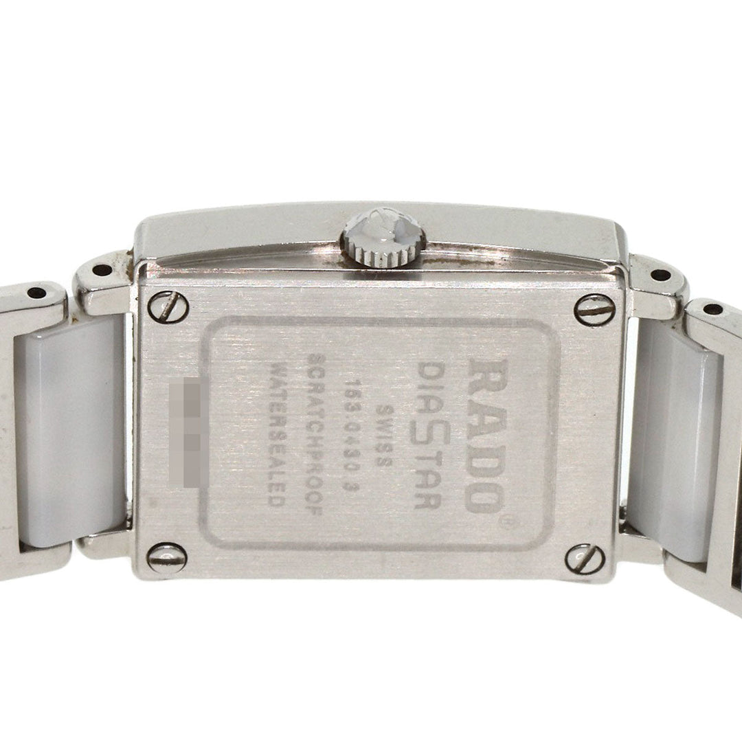 RADO Watches Quartz 153.0430.3 Stainless Steel, SSxCeramic Silver Diastar White shell dial Women Used Authentic