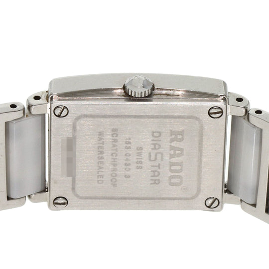 RADO Watches Quartz 153.0430.3 Stainless Steel, SSxCeramic Silver Diastar White shell dial Women Used Authentic