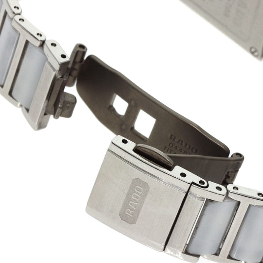 RADO Watches Quartz 153.0430.3 Stainless Steel, SSxCeramic Silver Diastar White shell dial Women Used Authentic