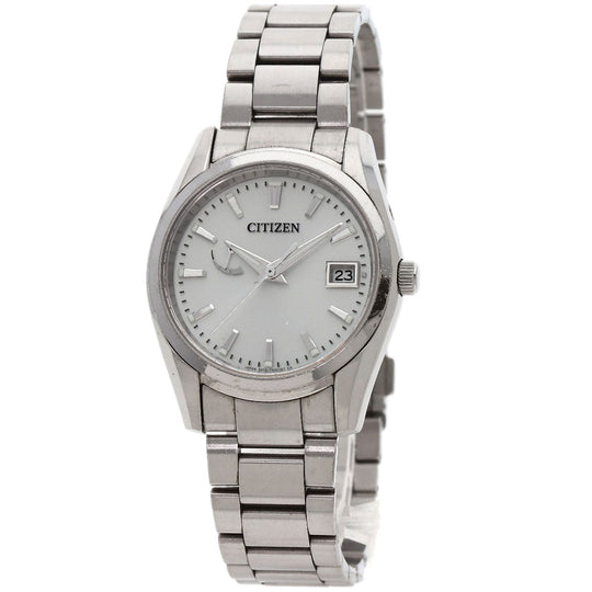 CITIZEN Watches Eco Drive A010-T017983 AQ1000-58A Stainless Steel , Stainless Steel Silver The citizen Silver dial mens Used Authentic