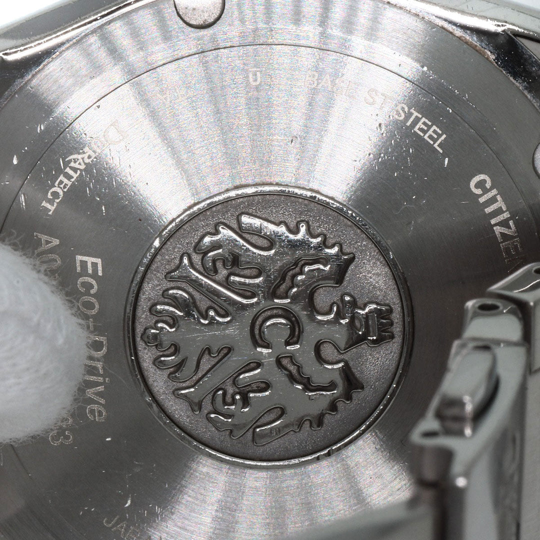 CITIZEN Watches Eco Drive A010-T017983 AQ1000-58A Stainless Steel , Stainless Steel Silver The citizen Silver dial mens Used Authentic