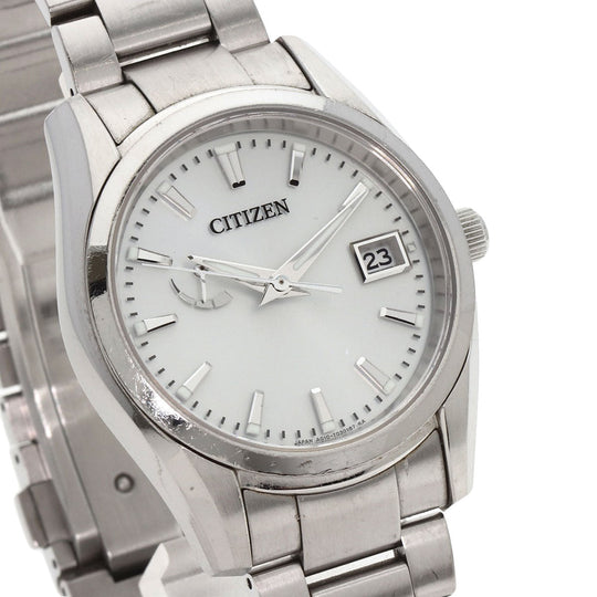 CITIZEN Watches Eco Drive A010-T017983 AQ1000-58A Stainless Steel , Stainless Steel Silver The citizen Silver dial mens Used Authentic