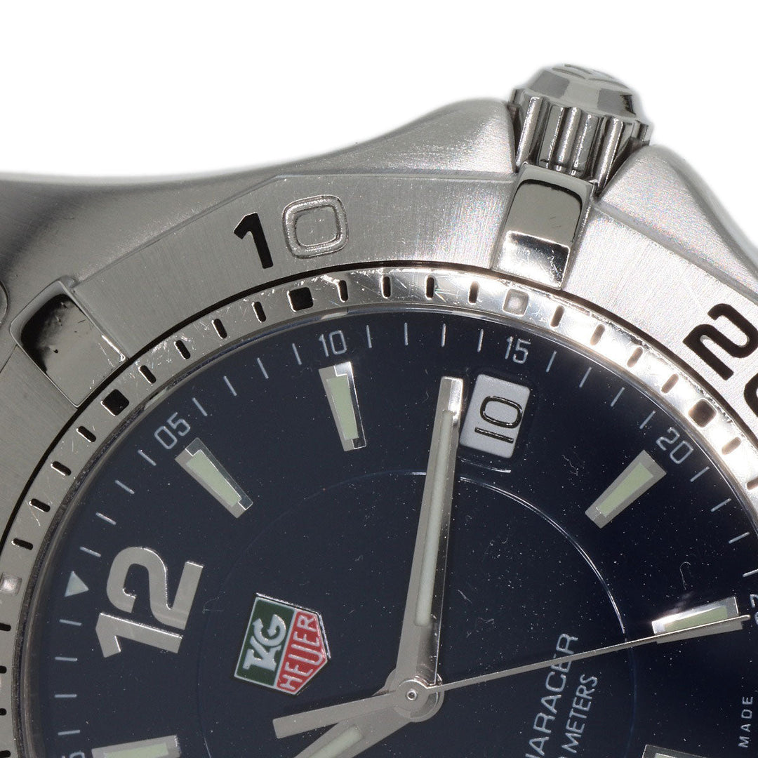 TAG HEUER Watches Quartz WAF1113 Stainless Steel Silver Aqua racer Navy dial