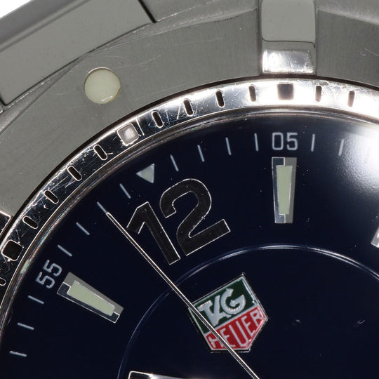 TAG HEUER Watches Quartz WAF1113 Stainless Steel Silver Aqua racer Navy dial