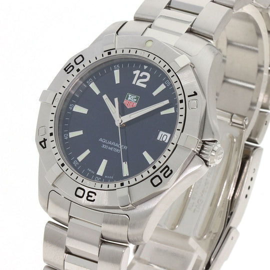 TAG HEUER Watches Quartz WAF1113 Stainless Steel Silver Aqua racer Navy dial