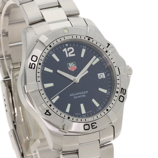 TAG HEUER Watches Quartz WAF1113 Stainless Steel Silver Aqua racer Navy dial