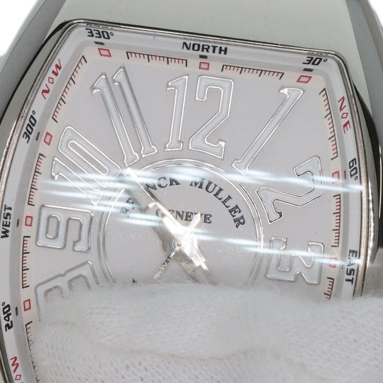 FRANCK MULLER Watches Mechanical Automatic V41SCDT Stainless Steel, Rubber Silver Vanguard white dial mens Used Authentic