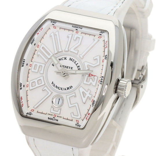 FRANCK MULLER Watches Mechanical Automatic V41SCDT Stainless Steel, Rubber Silver Vanguard white dial mens Used Authentic