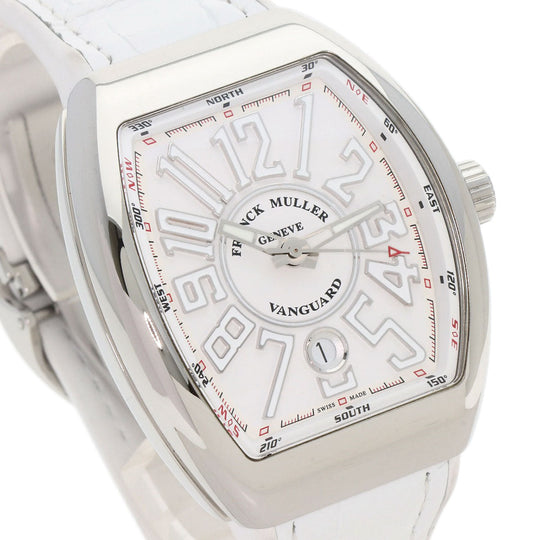 FRANCK MULLER Watches Mechanical Automatic V41SCDT Stainless Steel, Rubber Silver Vanguard white dial mens Used Authentic