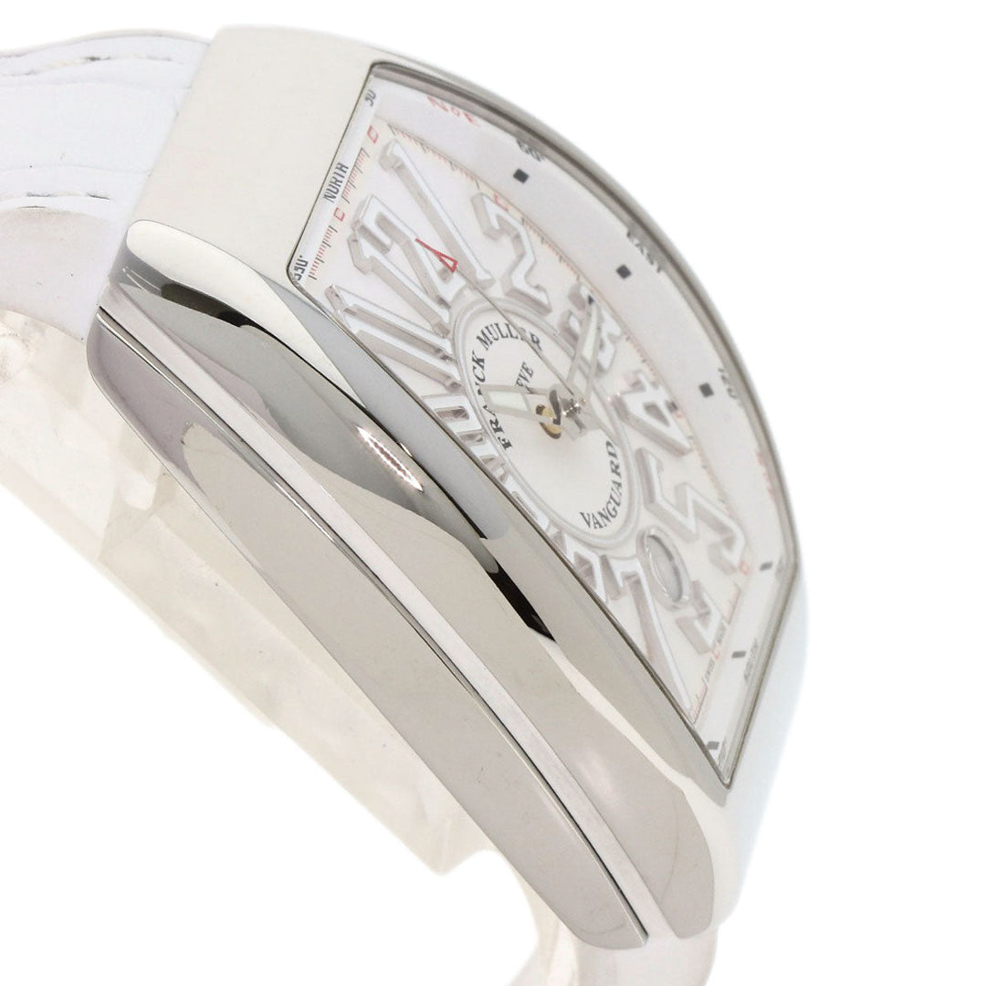 FRANCK MULLER Watches Mechanical Automatic V41SCDT Stainless Steel, Rubber Silver Vanguard white dial mens Used Authentic