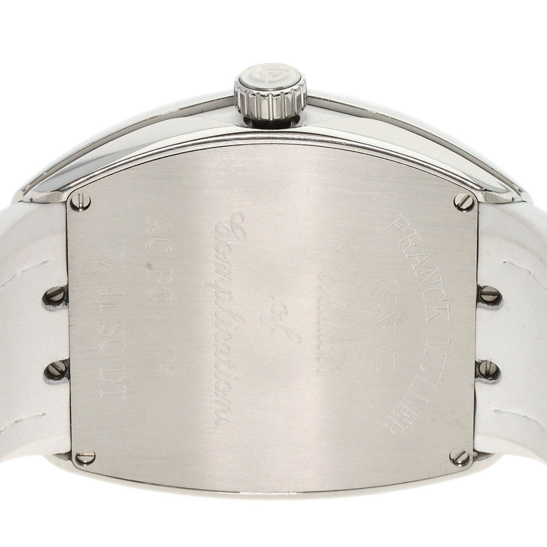 FRANCK MULLER Watches Mechanical Automatic V41SCDT Stainless Steel, Rubber Silver Vanguard white dial mens Used Authentic