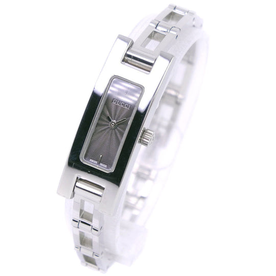 GUCCI Watches Quartz 3900L Stainless Steel Silver gray dial Women Used Authentic
