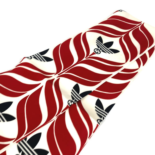 GUCCI scarf 716089 silk Navy bandeau scarf Adidas adidas collaboration