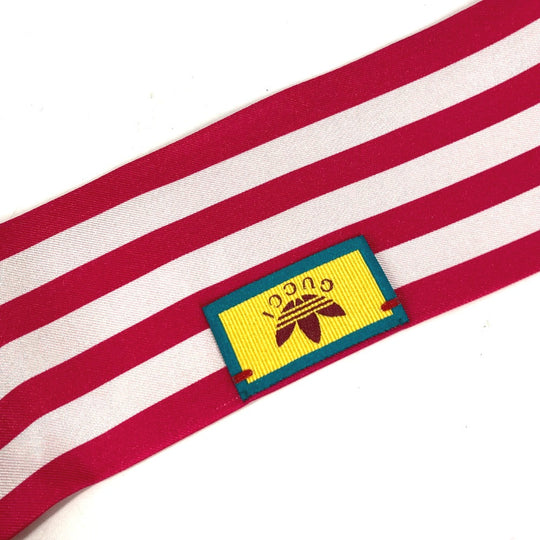 GUCCI scarf 703568 silk pink bandeau scarf Adidas adidas collaboration Women Used Authentic