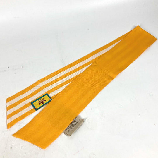 GUCCI scarf 703568 silk yellow bandeau scarf Adidas adidas collaboration Women Used Authentic