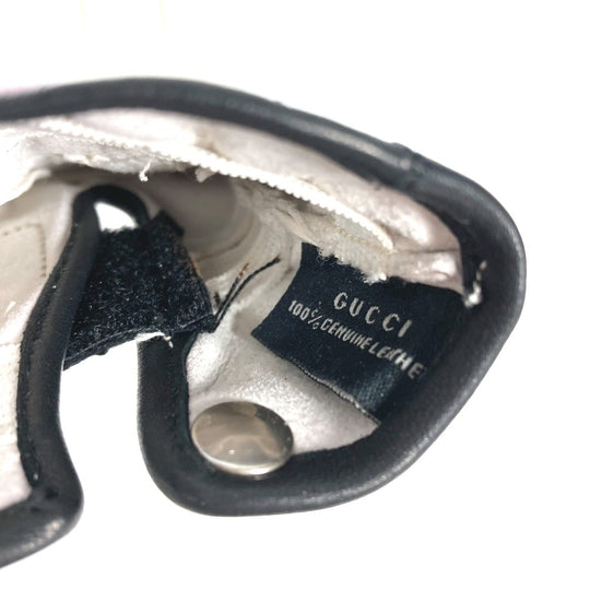 GUCCI gloves leather white For left hand Golf Gloves Women 8 Used Authentic