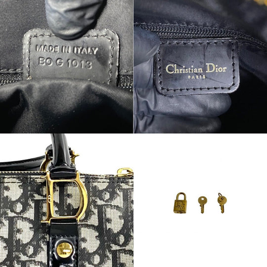 Dior Handbag Patent leather black